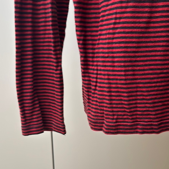 The Kooples KW14 Red and Black Striped Top - Picture 7 of 8